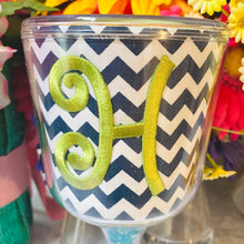 Load image into Gallery viewer, Personalized Acrylic Wine Goblet Initial H | FREE Shipping | All Sales Final