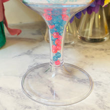 Load image into Gallery viewer, Personalized Acrylic Wine Goblet Initial F | FREE Shipping | All Sales Final