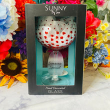 Load image into Gallery viewer, Someone Special Wine Glass with Red Poppies Decor