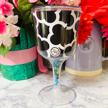Load image into Gallery viewer, Personalized Acrylic Wine Goblet Initial L