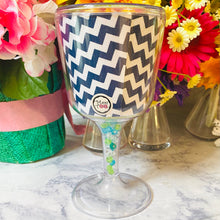 Load image into Gallery viewer, Personalized Acrylic Wine Goblet Initial H | FREE Shipping | All Sales Final