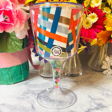 Load image into Gallery viewer, Personalized Acrylic Wine Goblet Initial D | FREE Shipping | All Sales Final