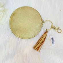 Load image into Gallery viewer, Embossed Initial Coin Purse Key Ring Letter "W" by Ganz (FREE Shipping)