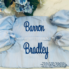 Load image into Gallery viewer, Seersucker Puddle Jumper Cover Personalized | FREE Shipping | All Sales Final