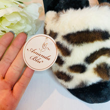 Load image into Gallery viewer, Amanda Blu Leopard Print Slippers (Size 8/9)