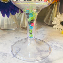 Load image into Gallery viewer, Personalized Acrylic Wine Goblet Initial E | FREE Shipping | All Sales Final