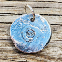Load image into Gallery viewer, Waxing Poetic Rivet Insignia Charm Letter T