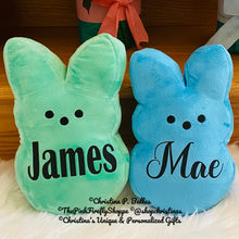 Load image into Gallery viewer, Plush Easter Peeps Personalized 9.5" Tall