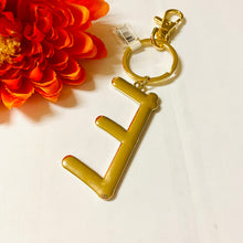 Load image into Gallery viewer, Safari Leopard Print Initial Keychain Key Ring Inital E | FREE Shipping | All Sales Final