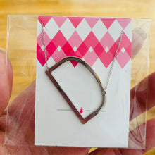 Load image into Gallery viewer, Sideways Initial Necklace Silver Initial D | FREE Shipping | All Sales Final