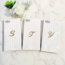 Load image into Gallery viewer, Boston International IHR 3-Ply Paper Napkins, Inital Guest Towel (16) Count (Variety of Letters)