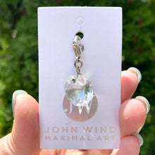Load image into Gallery viewer, John Wind Clear Crystal Octagon Silver Enhancer Charm