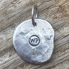 Load image into Gallery viewer, Waxing Poetic Rivet Insignia Charm Letter E