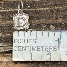Load image into Gallery viewer, Waxing Poetic Crest Insignia Charm Letter D