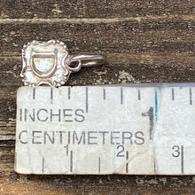 Load image into Gallery viewer, Waxing Poetic Crest Insignia Charm Letter D