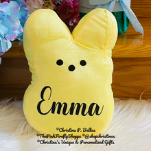 Load image into Gallery viewer, Plush Easter Peeps Personalized 9.5" Tall