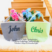 Load image into Gallery viewer, Gingham Easter Bag Personalized