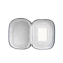 Load image into Gallery viewer, Seersucker Train Case Personalized Pink or Navy | FREE Shipping | All Sales Final