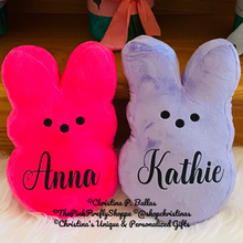 Load image into Gallery viewer, Plush Easter Peeps Personalized 9.5" Tall