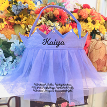 Load image into Gallery viewer, Tulle/Tutu Easter/Halloween Bucket Personalized | FREE Shipping | All Sales Final