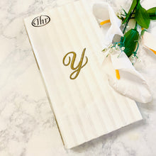 Load image into Gallery viewer, Boston International IHR 3-Ply Paper Napkins, Inital Guest Towel (16) Count (Variety of Letters)