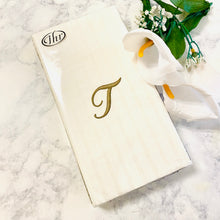 Load image into Gallery viewer, Boston International IHR 3-Ply Paper Napkins, Inital Guest Towel (16) Count (Variety of Letters)