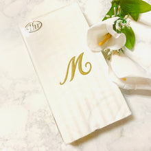 Load image into Gallery viewer, Boston International IHR 3-Ply Paper Napkins, Inital Guest Towel (16) Count (Variety of Letters)