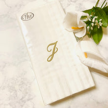 Load image into Gallery viewer, Boston International IHR 3-Ply Paper Napkins, Inital Guest Towel (16) Count (Variety of Letters)
