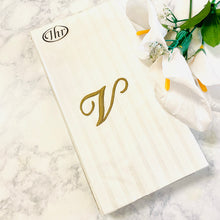 Load image into Gallery viewer, Boston International IHR 3-Ply Paper Napkins, Inital Guest Towel (16) Count (Variety of Letters)