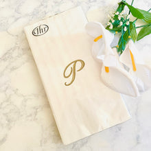 Load image into Gallery viewer, Boston International IHR 3-Ply Paper Napkins, Inital Guest Towel (16) Count (Variety of Letters)