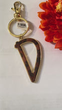 Load and play video in Gallery viewer, Safari Leopard Print Initial Keychain Key Ring Initial D | FREE Shipping | All Sales Final