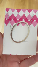 Load and play video in Gallery viewer, Sideways Initial Necklace Silver Initial O | FREE Shipping | All Sales Final