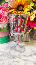 Load and play video in Gallery viewer, Personalized Acrylic Wine Goblet Initial R | FREE Shipping | All Sales Final