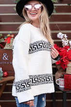 Load image into Gallery viewer, Aztec Pattern Popcorn Sweater from And The Why | All Sales Final | Free Shipping