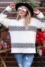 Load image into Gallery viewer, Aztec Pattern Popcorn Sweater from And The Why | All Sales Final | Free Shipping