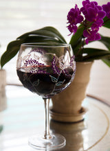Load image into Gallery viewer, Best Mom Ever Wine Glass with Purple Flowers Decor