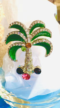 Load image into Gallery viewer, Palm Tree Diamond Stemless Wine Glass