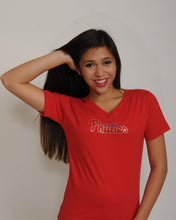 Load image into Gallery viewer, Philadelphia Phillies Red Bling Top for Women