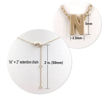 Load image into Gallery viewer, Sweet Dainty Initial Necklace Silver D (Free Shipping)