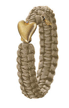 Load image into Gallery viewer, From Soldier to Soldier Sand Gold Heart with Diamond Clasp
