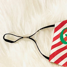 Load image into Gallery viewer, Embroidered Holiday Face Covering for Women Personalized