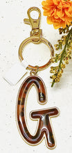 Load image into Gallery viewer, Safari Leopard Print Initial Keychain Key Ring Initial G | FREE Shipping | All Sales Final
