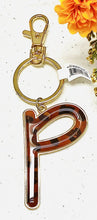 Load image into Gallery viewer, Safari Leopard Print Initial Keychain Key Ring | FREE Shipping | All Sales Final