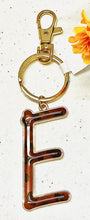 Load image into Gallery viewer, Safari Leopard Print Initial Keychain Key Ring | FREE Shipping | All Sales Final