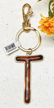 Load image into Gallery viewer, Safari Leopard Print Initial Keychain Key Ring | FREE Shipping | All Sales Final