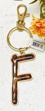 Load image into Gallery viewer, Safari Leopard Print Initial Keychain Key Ring | FREE Shipping | All Sales Final