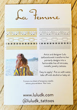 Load image into Gallery viewer, LuluDK La Femme Temp Jewelry Tattoos