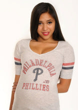 Load image into Gallery viewer, Philadelphia Phillies '47 Brand Fog Cutter Tee for Women | FREE Shipping | Sizes Md, Lg & XL | All Sales Final