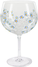 Load image into Gallery viewer, Thinking Of You Wine Glass Forget Me Not Flower