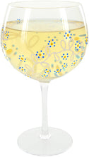Load image into Gallery viewer, Thinking Of You Wine Glass Forget Me Not Flower